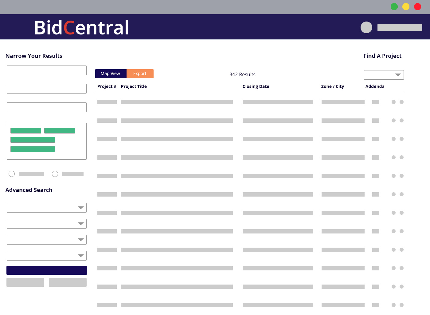 BidCentral :: BC Construction Projects Bidding and Tenders